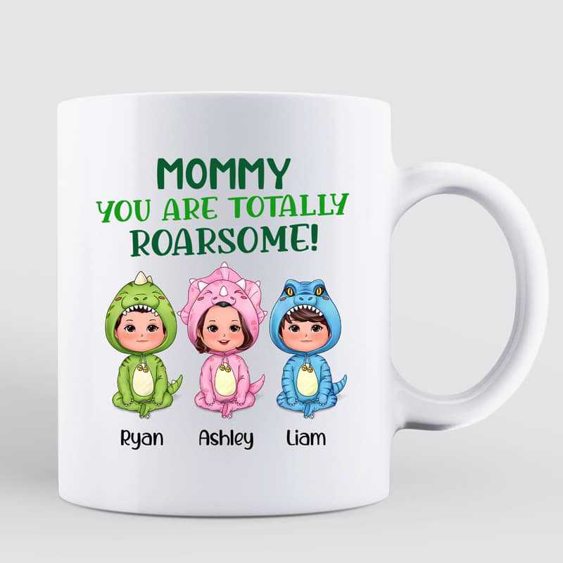 You Are Roarsome Cute Dinosaur Doll Personalized Mug