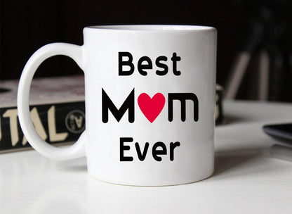 Best Mom Ever Coffee Mug Gift for Mom from Daughter Son Kids Husband, Birthday Mother's Day Christmas Gift