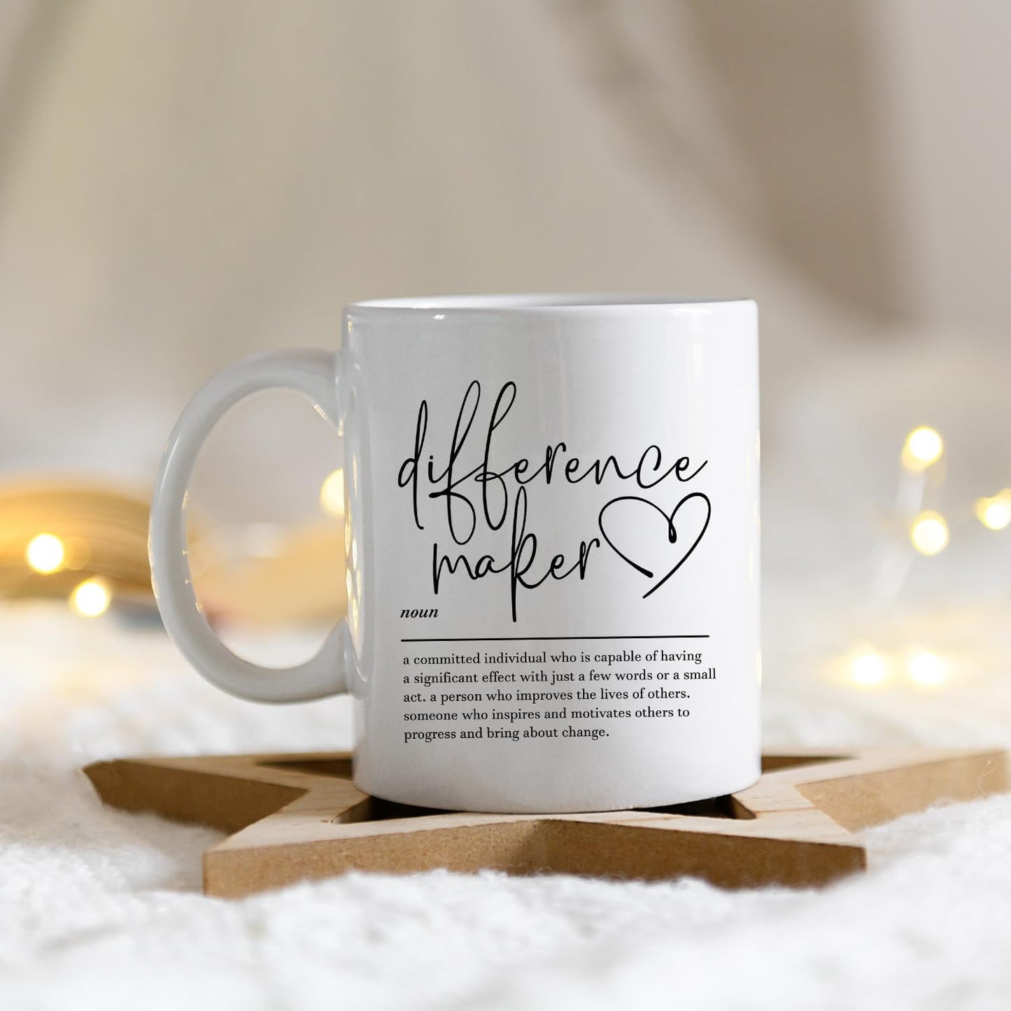 Difference Maker Definition Coffee Mug Appreciation Gift for Teacher Boss Leader Coworker