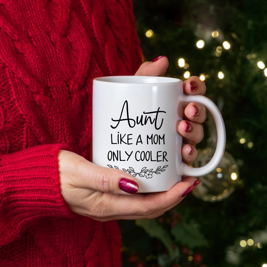 Best Aunt Ever Coffee Mug Funny Gift for Aunt from Niece Nephew Birthday Christmas Gift Idea