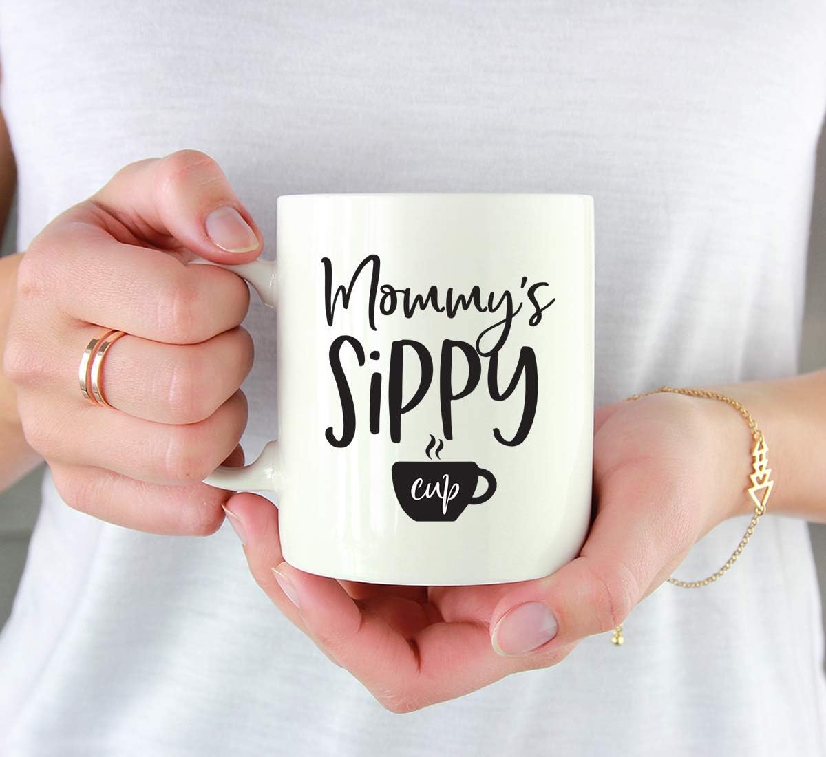Mommy's Sippy Cup Coffee Mug Funny Gift for Mom from Daughter Son Kids Birthday Mother's Day Gift