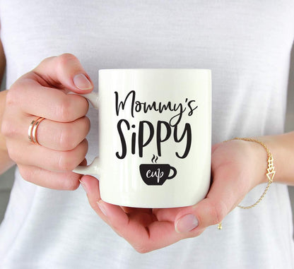 Mommy's Sippy Cup Coffee Mug Funny Gift for Mom from Daughter Son Kids Birthday Mother's Day Gift