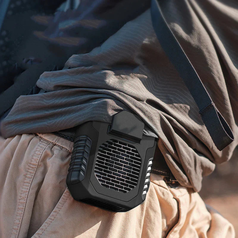 Portable Waist Fan And Power Bank
