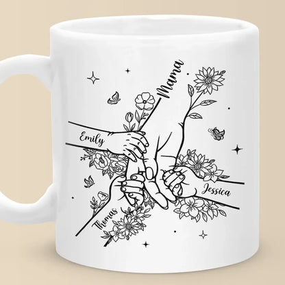 Stars Can't Shine Without Darkness - Family Personalized Custom Mug - Mother's Day, Gift For Mom, Grandma