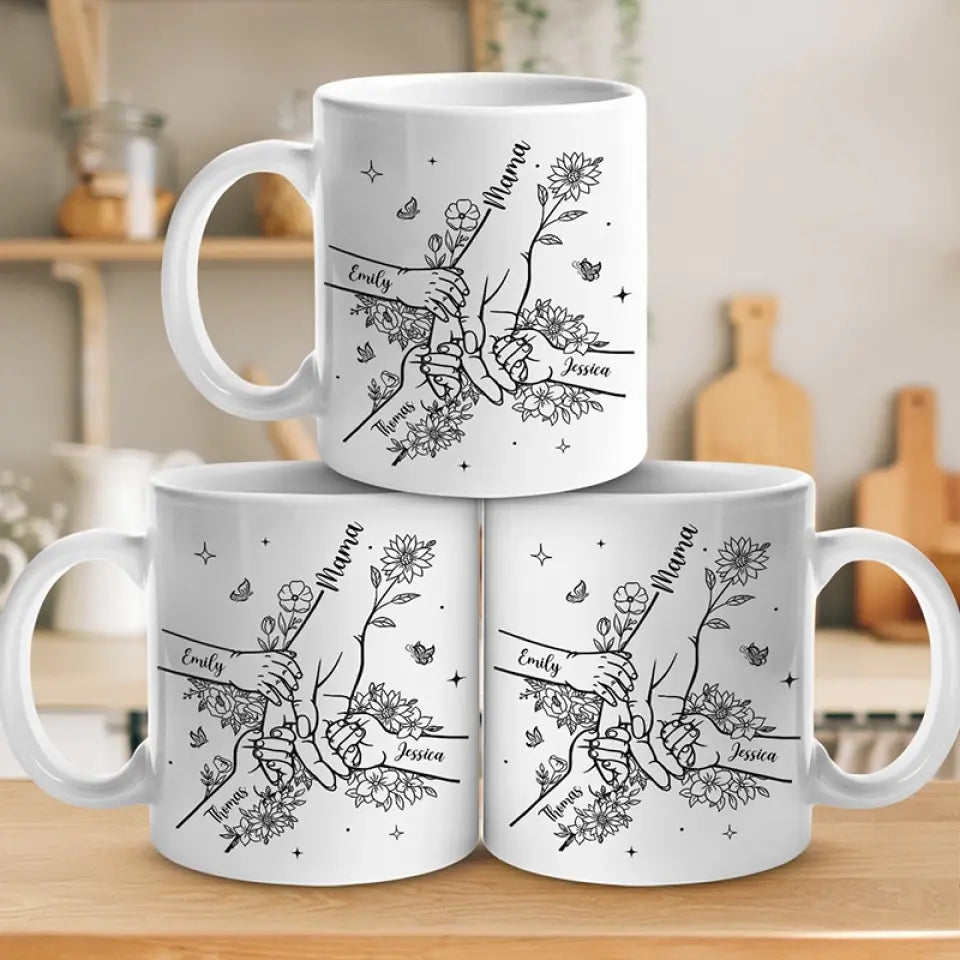 Stars Can't Shine Without Darkness - Family Personalized Custom Mug - Mother's Day, Gift For Mom, Grandma