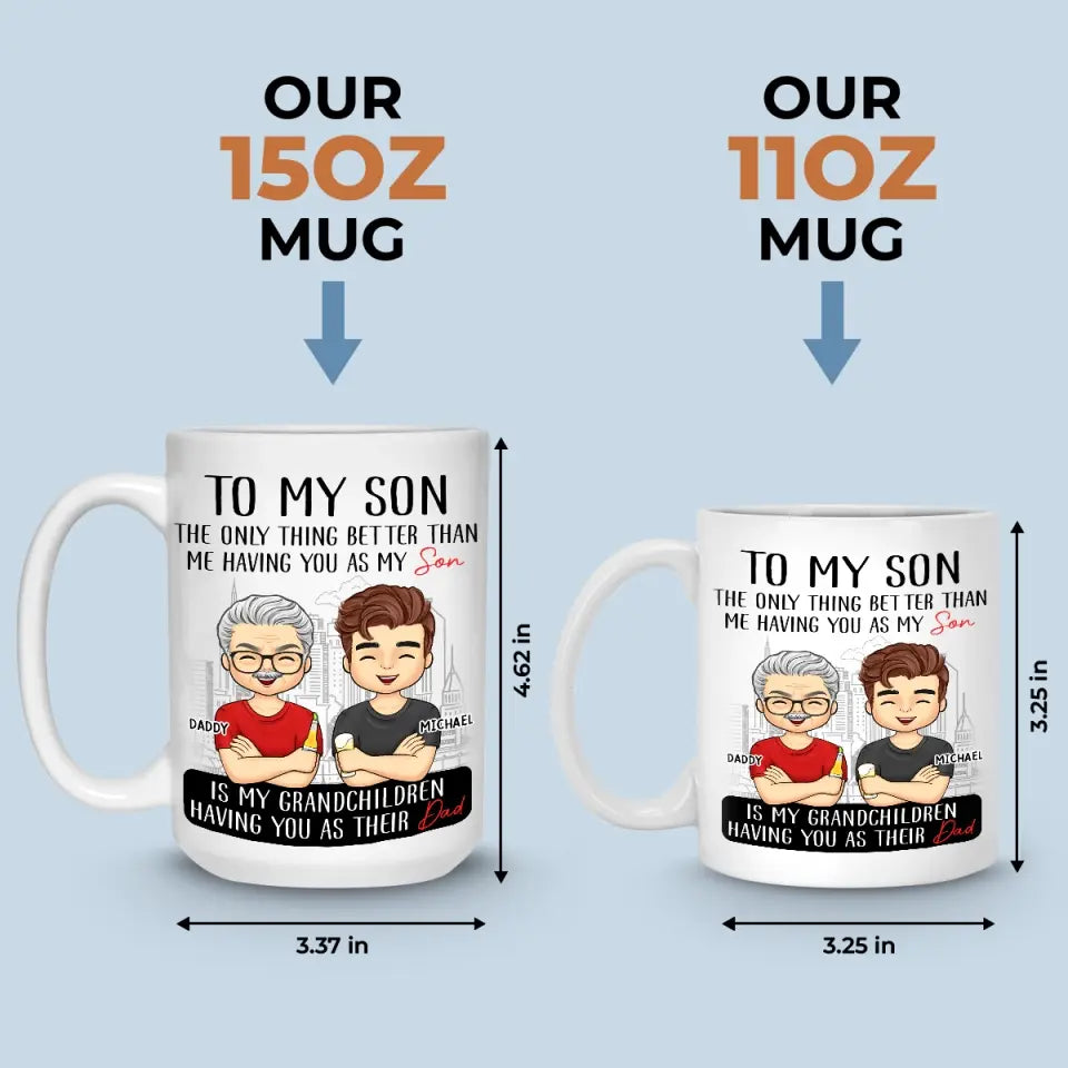 A Boy's Best Friend Is His Mother - Family Personalized Custom Mug - Father's Day, Gift For Son