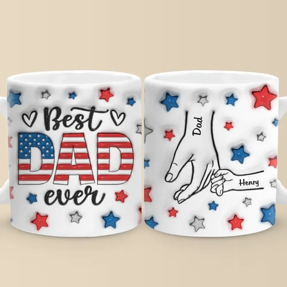 You Have To Deserve Your Father's Love - Family Personalized Custom 3D Inflated Effect Printed Mug - Father's Day, Gift For Dad