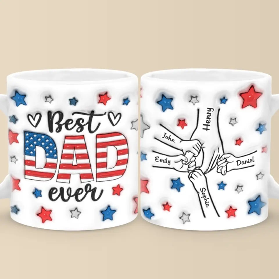 You Have To Deserve Your Father's Love - Family Personalized Custom 3D Inflated Effect Printed Mug - Father's Day, Gift For Dad