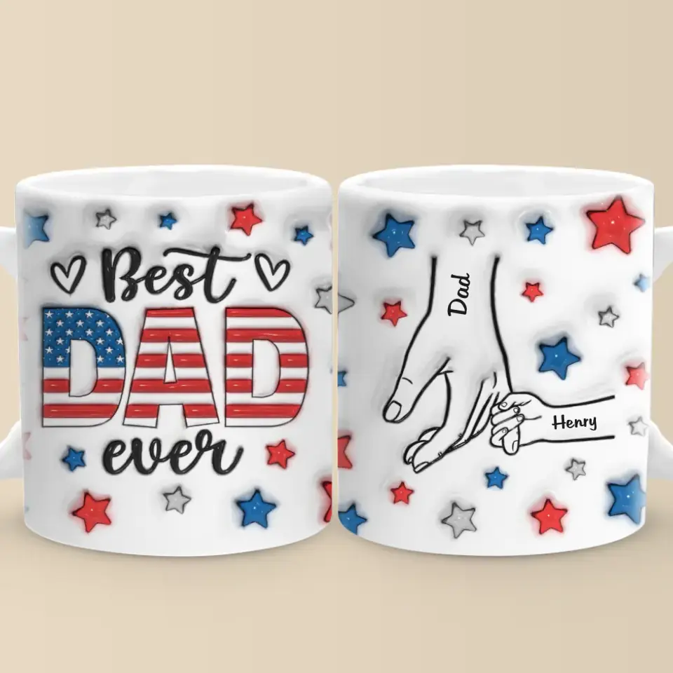You Have To Deserve Your Father's Love - Family Personalized Custom 3D Inflated Effect Printed Mug - Father's Day, Gift For Dad