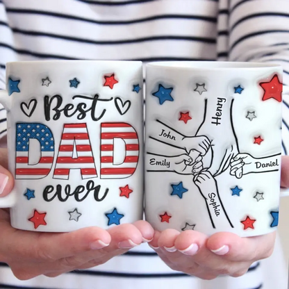 You Have To Deserve Your Father's Love - Family Personalized Custom 3D Inflated Effect Printed Mug - Father's Day, Gift For Dad