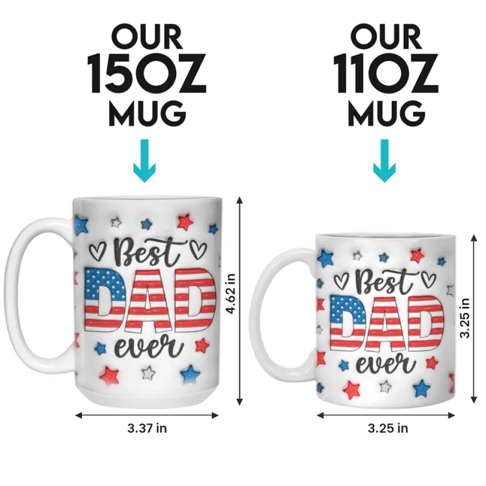 You Have To Deserve Your Father's Love - Family Personalized Custom 3D Inflated Effect Printed Mug - Father's Day, Gift For Dad