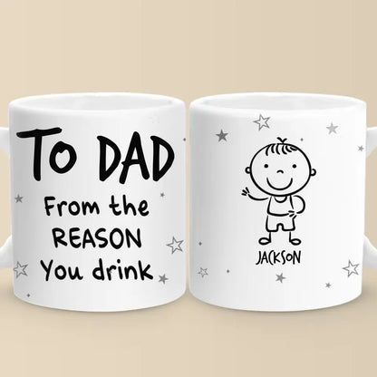 Family Is The Compass That Guides Us - Family Personalized Custom Mug - Gift For Family Members