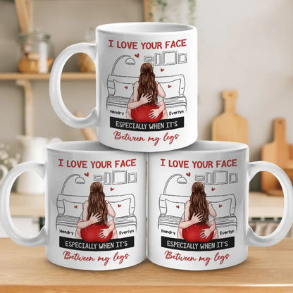 Loving You Is Like Breathing, It's Effortless - Couple Personalized Custom Mug - Gift For Husband Wife, Anniversary