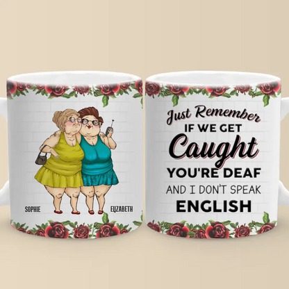 You'd Be The First Person I'd Call - Bestie Personalized Custom Mug - Gift For Best Friends, BFF, Sisters