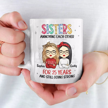 A Sibling Is Part Blood, Part Rival And Forever Friend - Family Personalized Custom Mug - Gift For Family Members, Siblings, Brothers, Sisters