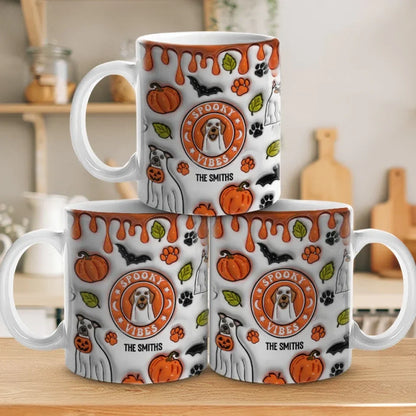 Too Cute To Spook - Dog Personalized Custom 3D Inflated Effect Printed Mug - Halloween Gift For Pet Owners, Pet Lovers