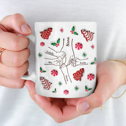 Little Things Create Big Memories With Family - Family Personalized Custom 3D Inflated Effect Printed Mug - Christmas Gift For Gift For Mom, Grandma