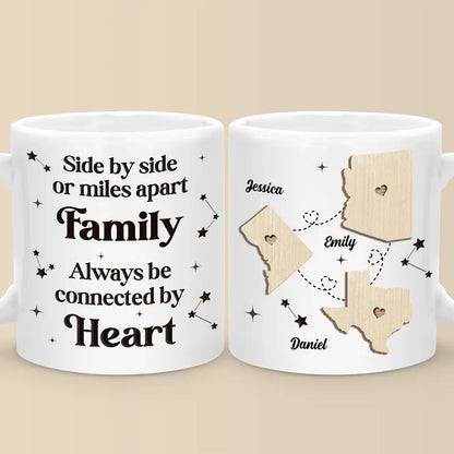 Cherishing Moments With Family This Holiday - Family Personalized Custom Mug - Christmas Gift For Family Members, Siblings, Brothers, Sisters