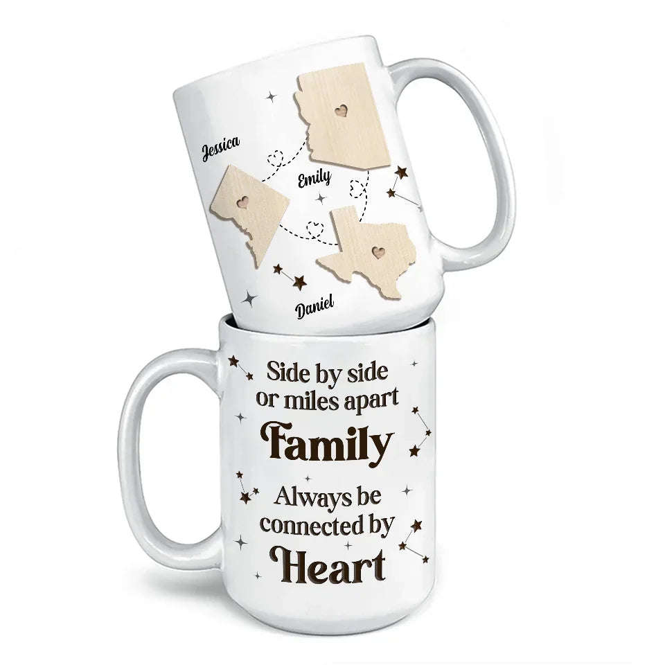 Cherishing Moments With Family This Holiday - Family Personalized Custom Mug - Christmas Gift For Family Members, Siblings, Brothers, Sisters