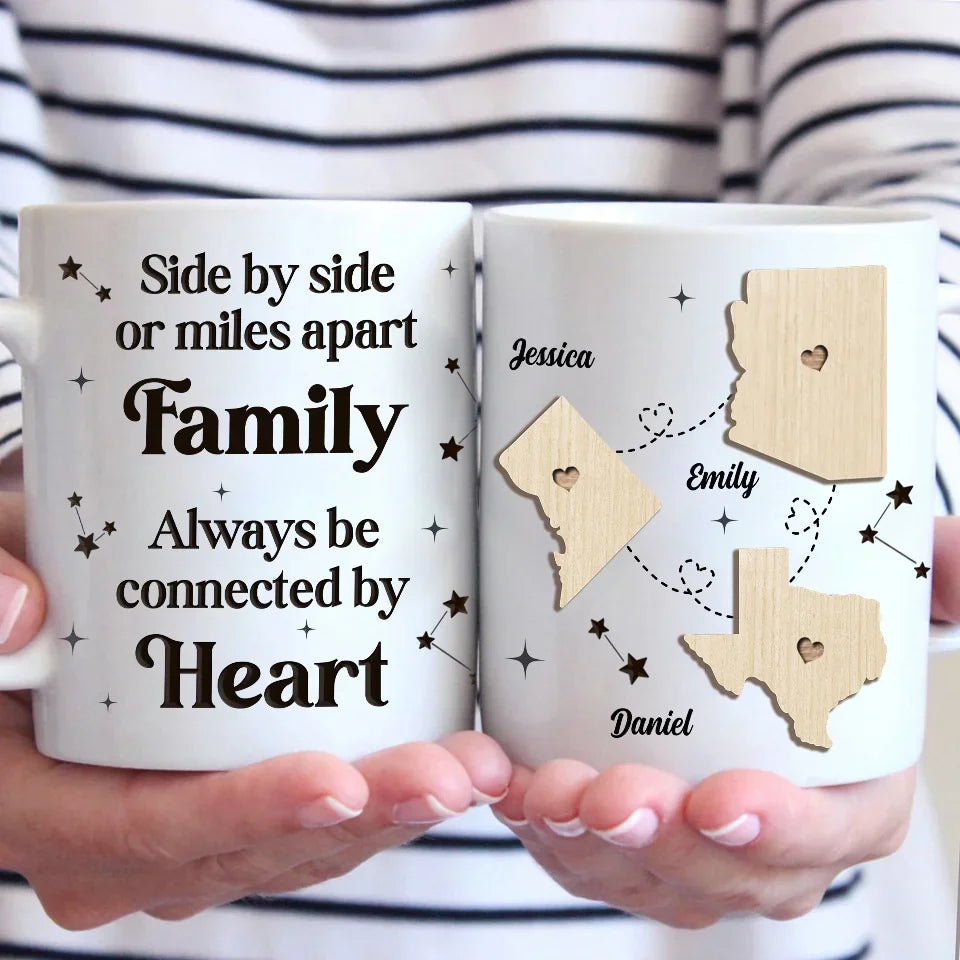 Cherishing Moments With Family This Holiday - Family Personalized Custom Mug - Christmas Gift For Family Members, Siblings, Brothers, Sisters