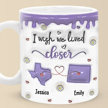 Every Moment Spent With You Is A Cherished Memory - Bestie Personalized Custom 3D Inflated Effect Printed Mug - Christmas Gift For Best Friends, BFF, Sisters