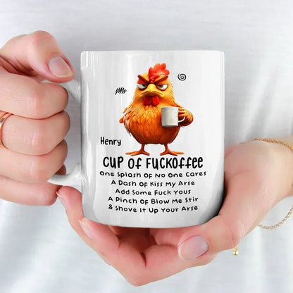 Touch My Coffee, And It's Game On - Friend Personalized Custom Mug - Christmas Gift For Best Friends, Sisters, Family Members, Coworkers