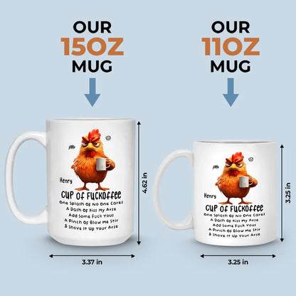 Touch My Coffee, And It's Game On - Friend Personalized Custom Mug - Christmas Gift For Best Friends, Sisters, Family Members, Coworkers