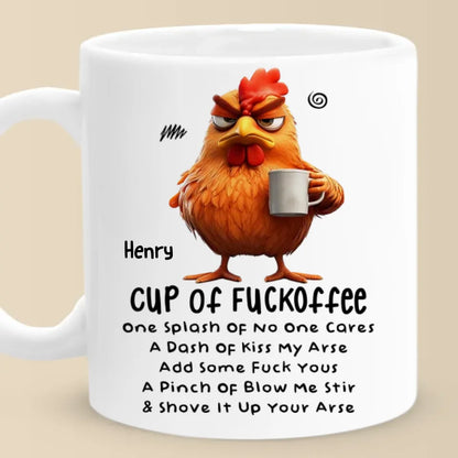 Touch My Coffee, And It's Game On - Friend Personalized Custom Mug - Christmas Gift For Best Friends, Sisters, Family Members, Coworkers
