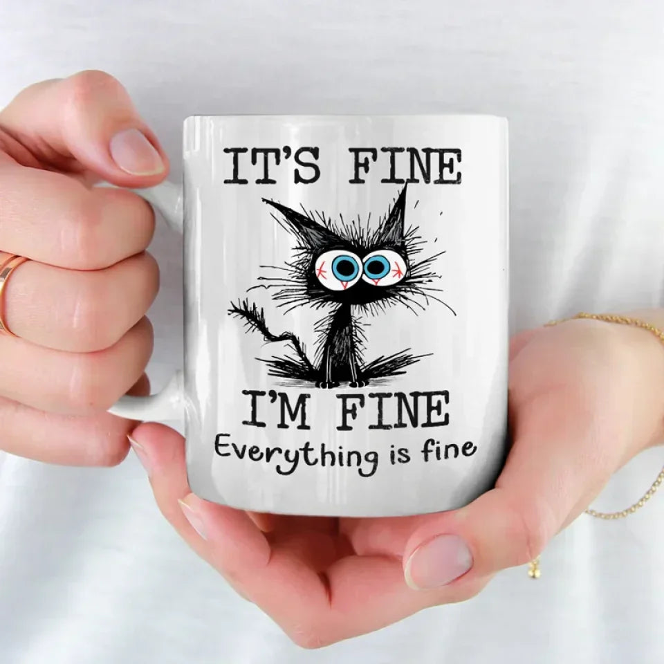 I'm Fine, Just Figuring Things Out - Friend Personalized Custom Mug - Christmas Gift For Best Friends, Sisters, Family Members, Coworkers