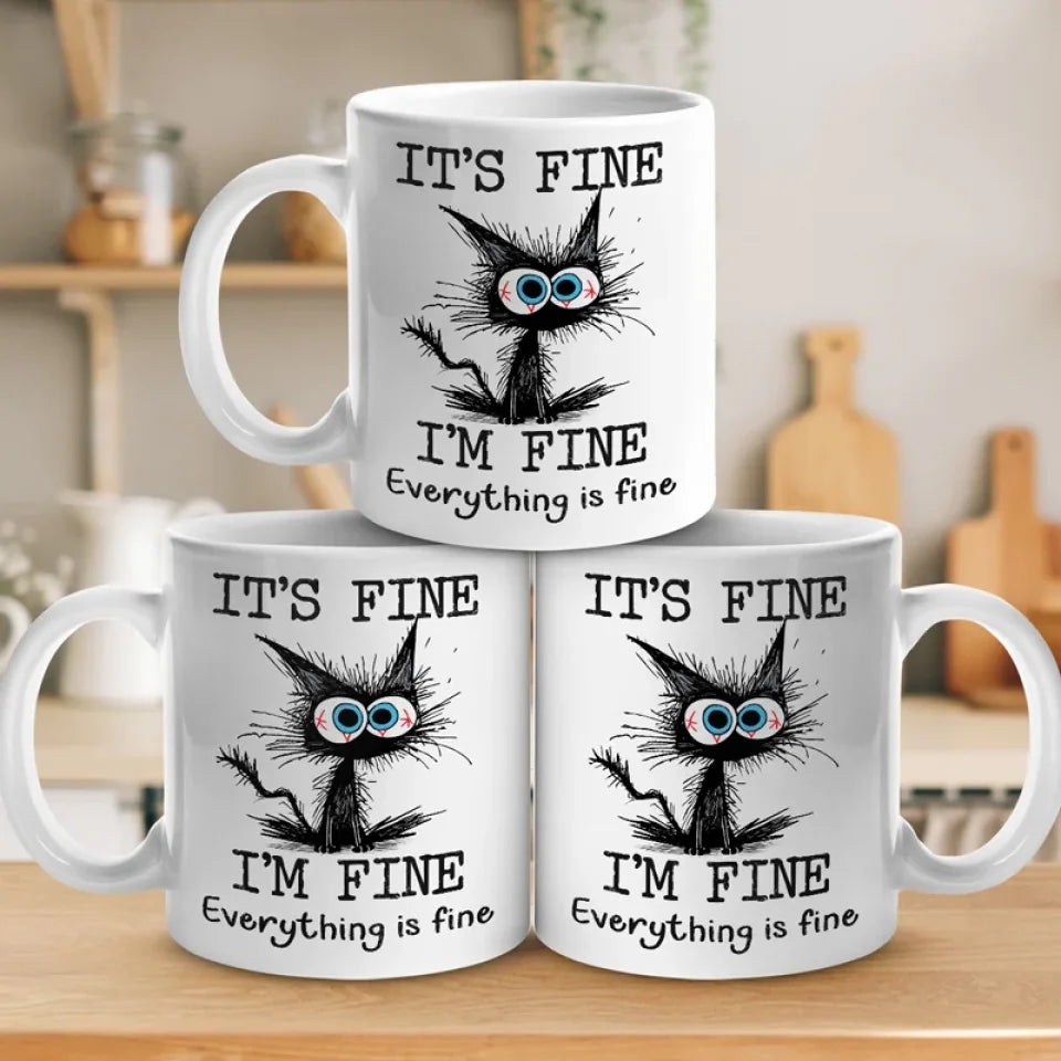 I'm Fine, Just Figuring Things Out - Friend Personalized Custom Mug - Christmas Gift For Best Friends, Sisters, Family Members, Coworkers