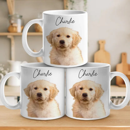 Custom Photo You're The Best Gift Under The Tree - Dog & Cat Personalized Custom Mug - Christmas Gift For Pet Owners, Pet Lovers