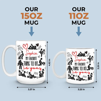 The Best Part Of My Day Is Spending It With You - Couple Personalized Custom 3D Inflated Effect Printed Mug - Christmas Gift For Husband Wife, Anniversary