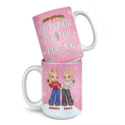 Friendship On Another Level - Bestie Personalized Custom Mug - Gift For Best Friends, BFF, Sisters