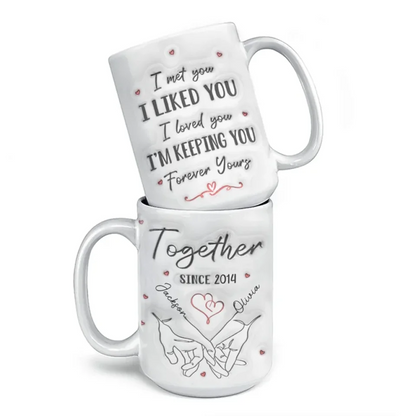 You're My Queen - Couple Personalized Custom 3D Inflated Effect Printed Mug - Gift For Husband Wife, Anniversary