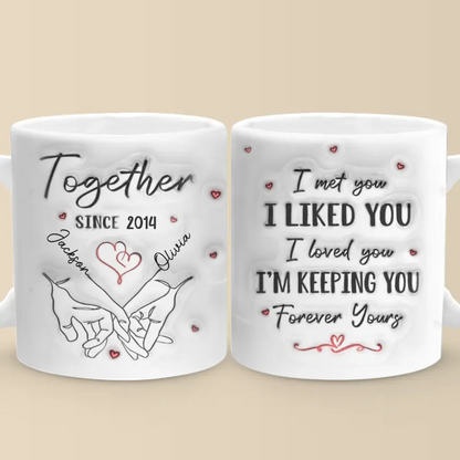You're My Queen - Couple Personalized Custom 3D Inflated Effect Printed Mug - Gift For Husband Wife, Anniversary