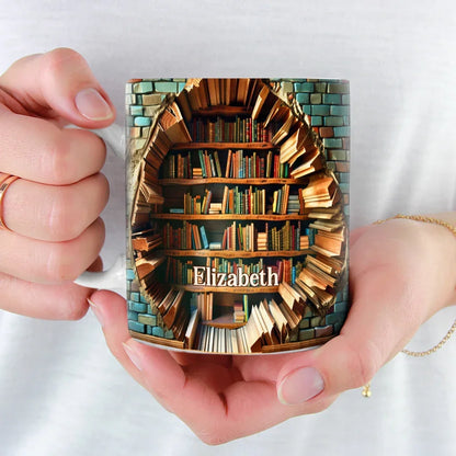 Books Are A Uniquely Portable Magic - Personalized Custom Mug - Christmas Gift For Book Lovers