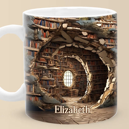 Books Are The Treasured Wealth Of The World - Personalized Custom Mug - Christmas Gift For Book Lovers