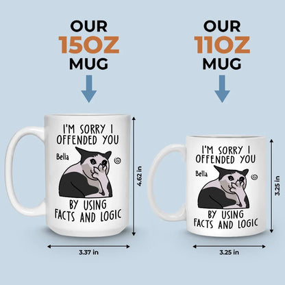 I'm Sorry For The Mean, Accurate Things I Said - Friend Personalized Custom Mug - Christmas Gift, Birthday Gift For Best Friends, Family Members, Coworkers, Yourself