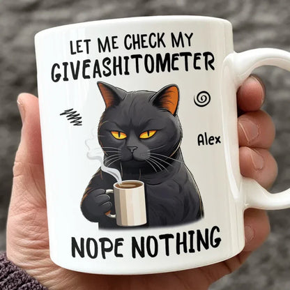My Spirit Animal Is A Grumpy Cat - Friend Personalized Custom Mug - Christmas Gift, Birthday Gift For Best Friends, Family Members, Coworkers, Yourself