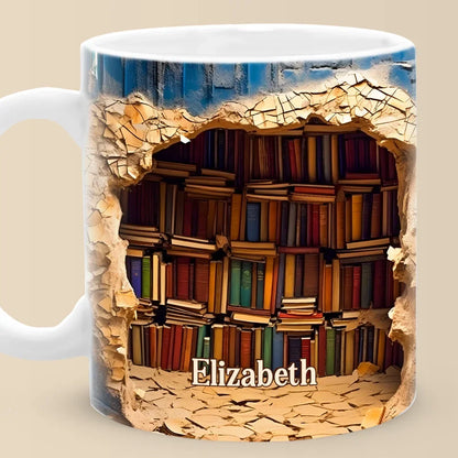Where Books Are, Magic Happens - Personalized Custom Mug - Christmas Gift For Book Lovers