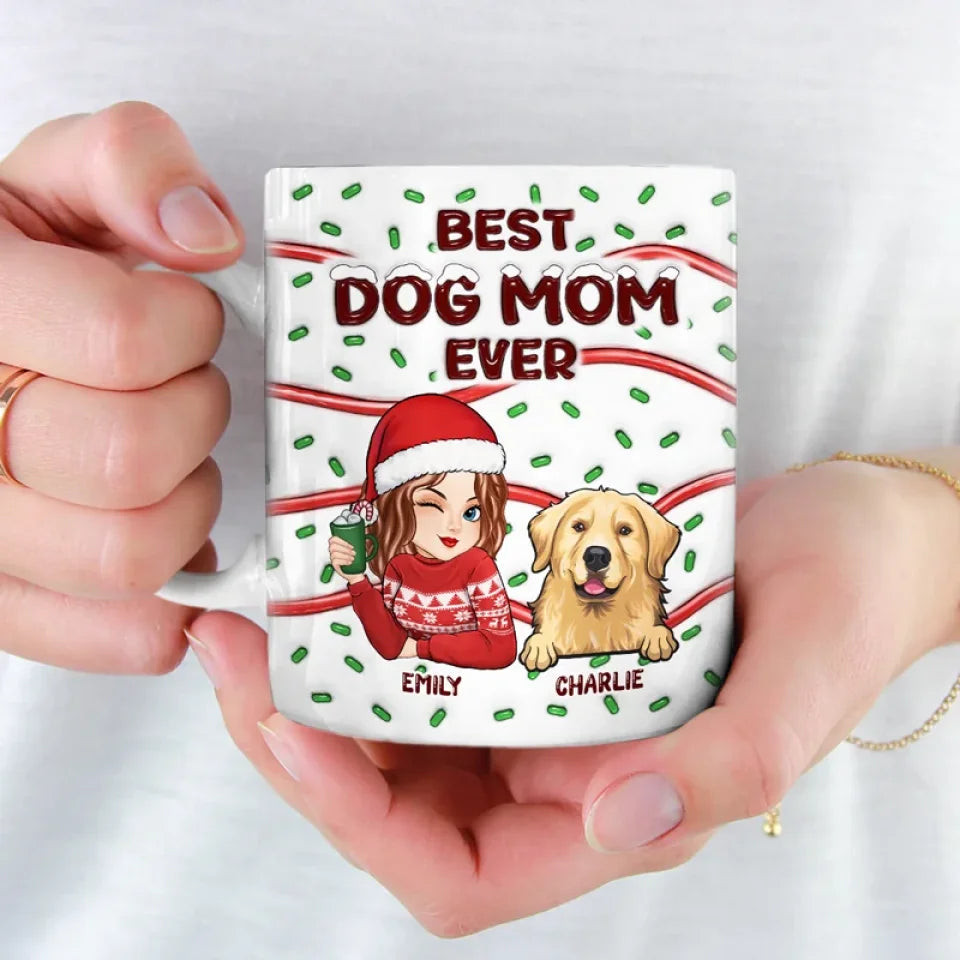 Feline Jolly This Christmas - Dog & Cat Personalized Custom 3D Inflated Effect Printed Mug - Christmas Gift For Pet Owners, Pet Lovers