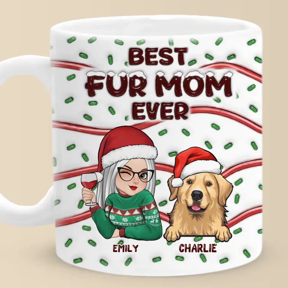 Feline Jolly This Christmas - Dog & Cat Personalized Custom 3D Inflated Effect Printed Mug - Christmas Gift For Pet Owners, Pet Lovers