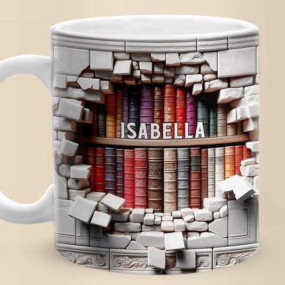 Books Are A Gateway To The World And Beyond - Personalized Custom Mug - Christmas Gift For Book Lovers