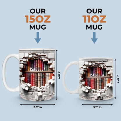 Books Are A Gateway To The World And Beyond - Personalized Custom Mug - Christmas Gift For Book Lovers