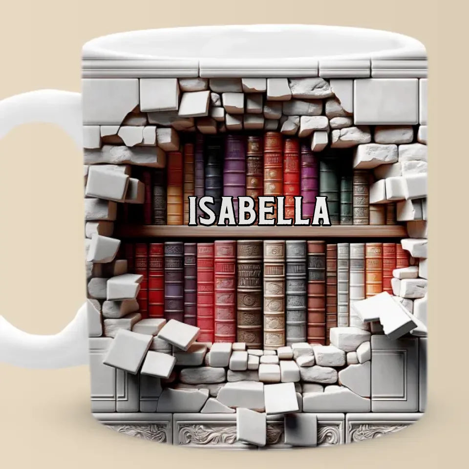 Books Are A Gateway To The World And Beyond - Personalized Custom Mug - Christmas Gift For Book Lovers