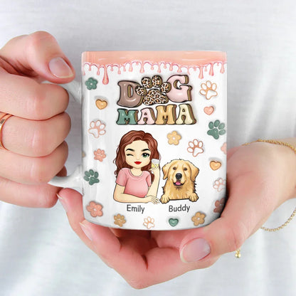 Happiness Is Being Chosen By A Pet - Dog & Cat Personalized Custom 3D Inflated Effect Printed Mug - Christmas Gift For Pet Owners, Pet Lovers