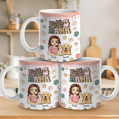 Happiness Is Being Chosen By A Pet - Dog & Cat Personalized Custom 3D Inflated Effect Printed Mug - Christmas Gift For Pet Owners, Pet Lovers