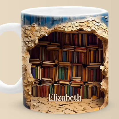 Where Books Are, Magic Happens - Personalized Custom Mug - Christmas Gift For Book Lovers