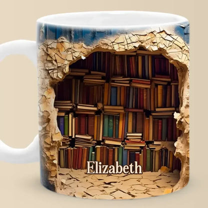 Where Books Are, Magic Happens - Personalized Custom Mug - Christmas Gift For Book Lovers