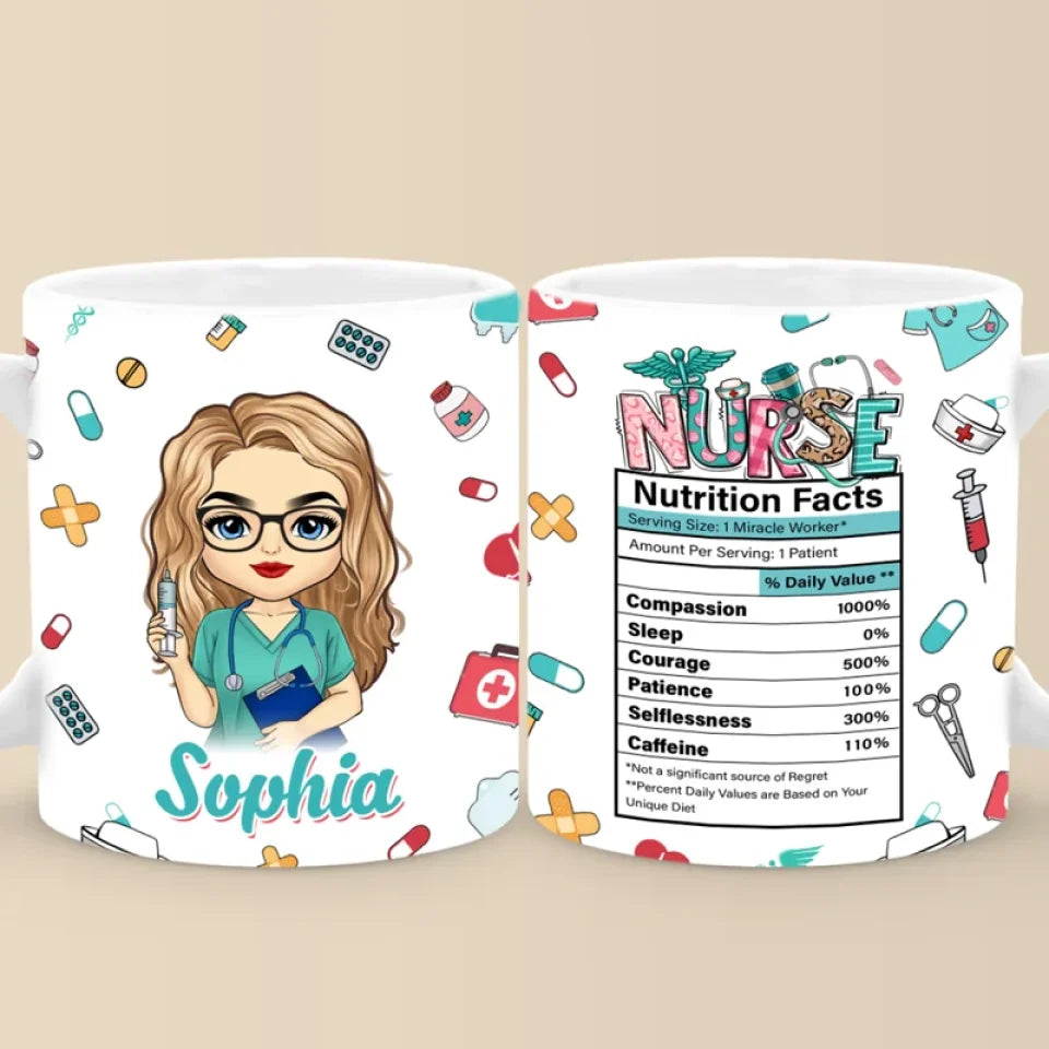 An Angel With A Stethoscope - Nurse Personalized Custom Mug - Appreciation, Thank You Gift, Nurse Life